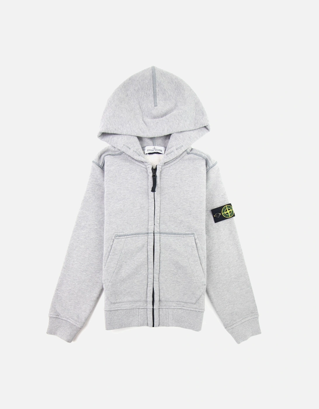 Junior 60640 Hooded Zip Up Sweatshirt Grey V1064/V0M64, 4 of 3