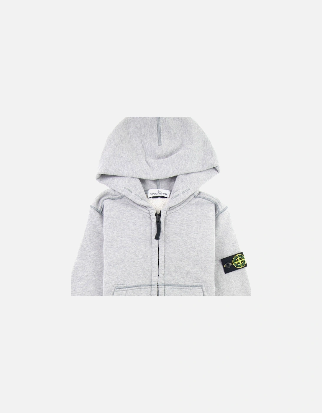 Junior 60640 Hooded Zip Up Sweatshirt Grey V1064/V0M64