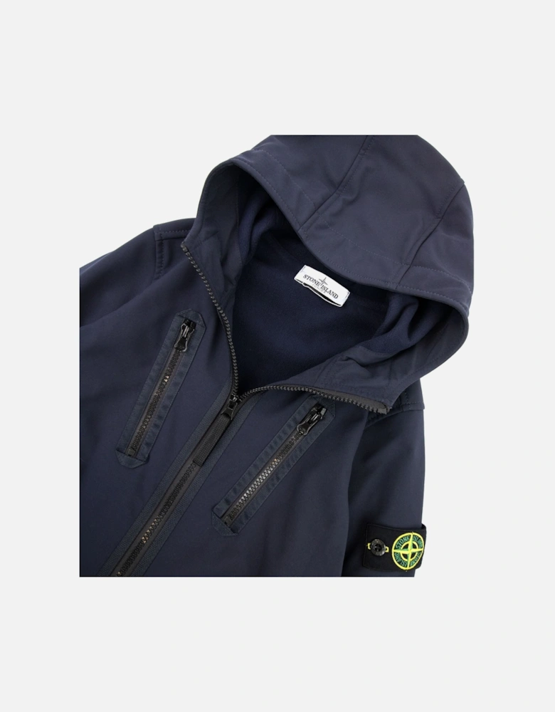 Junior Q0130 E.dye Technology Soft Shell R Jacket Navy V0020