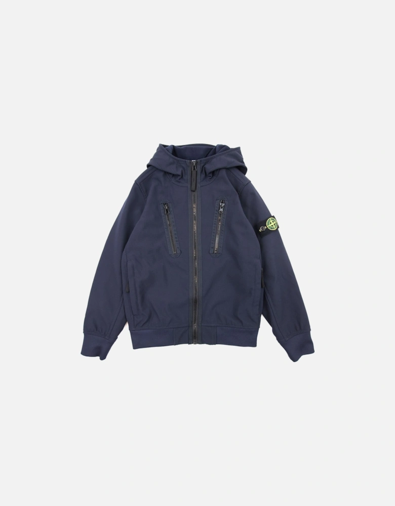 Junior Q0130 E.dye Technology Soft Shell R Jacket Navy V0020