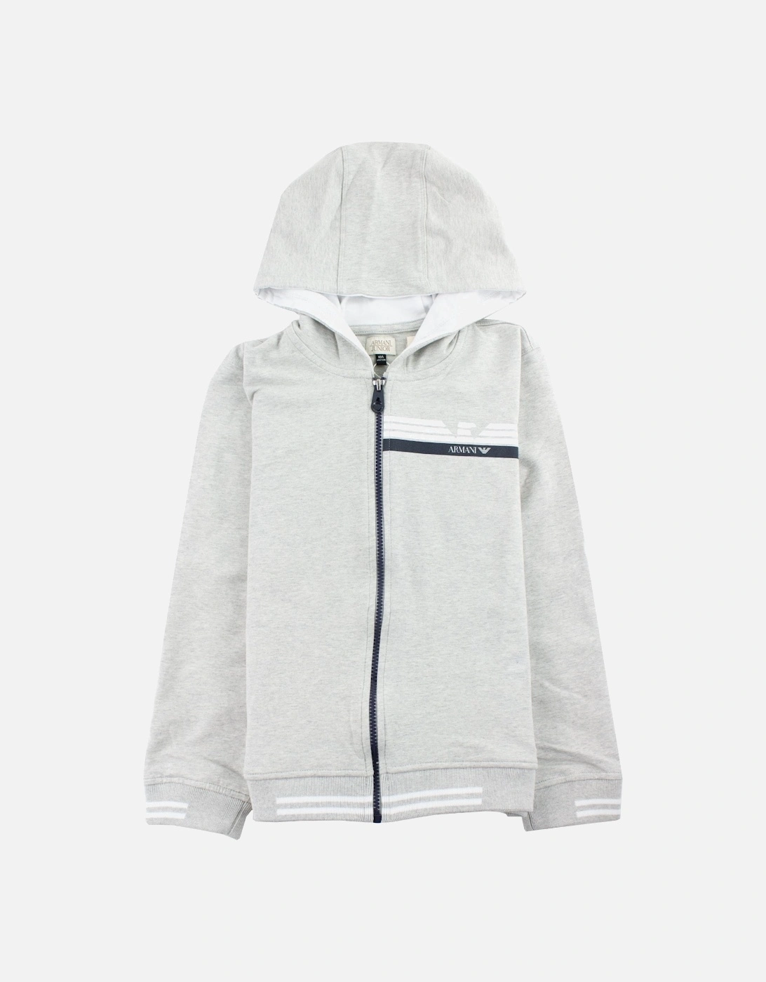 Junior Logo Zipped Sweatshirt Grey, 4 of 3