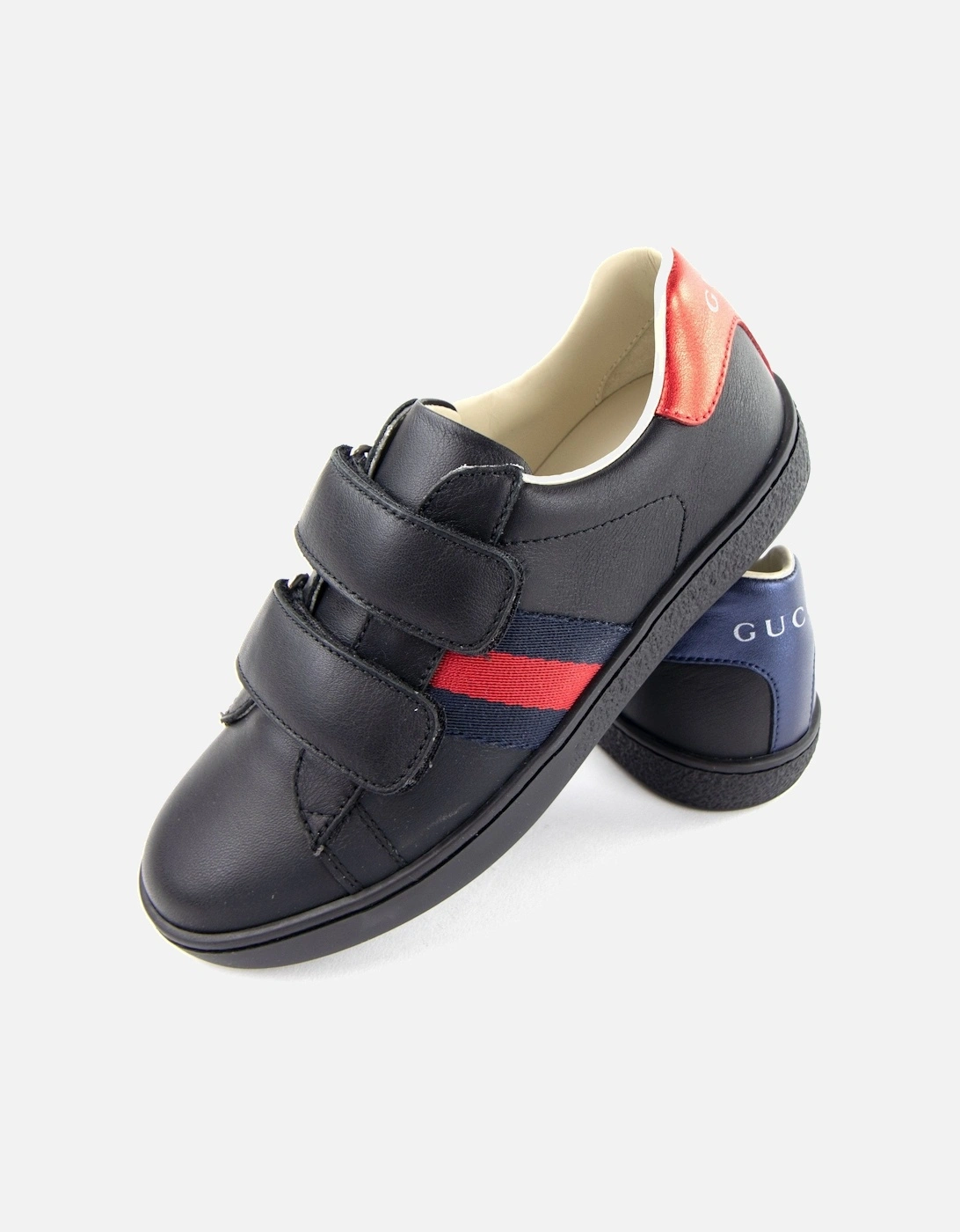 Junior Ace Leather Sneaker Black