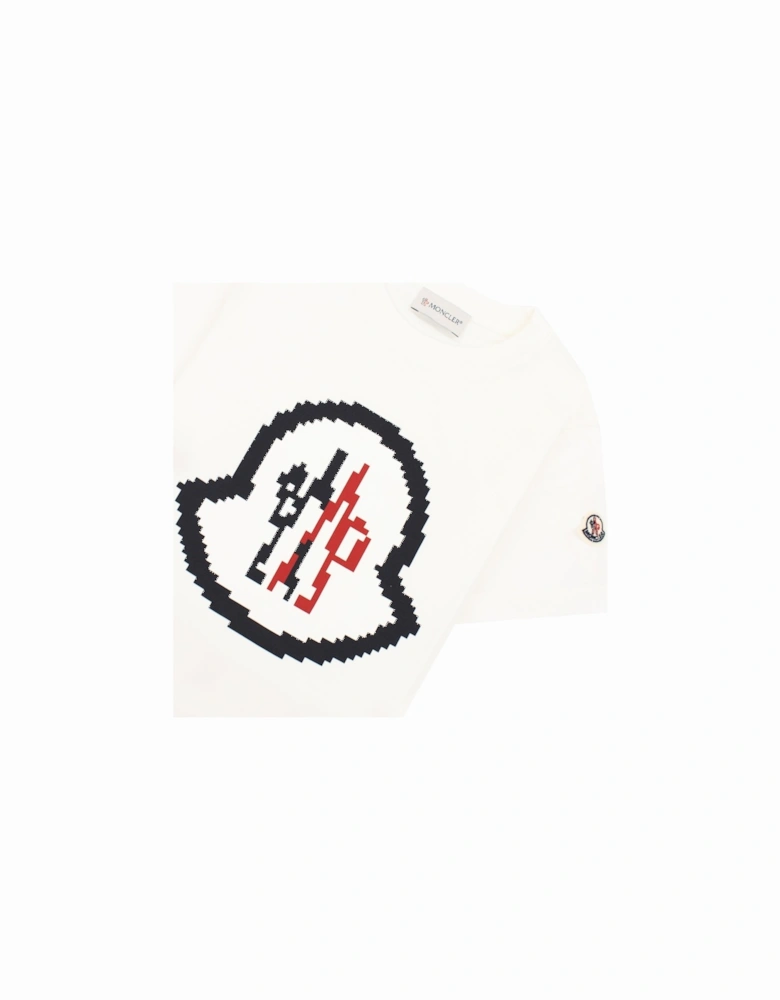 Junior Logo Motive T Shirt White 034
