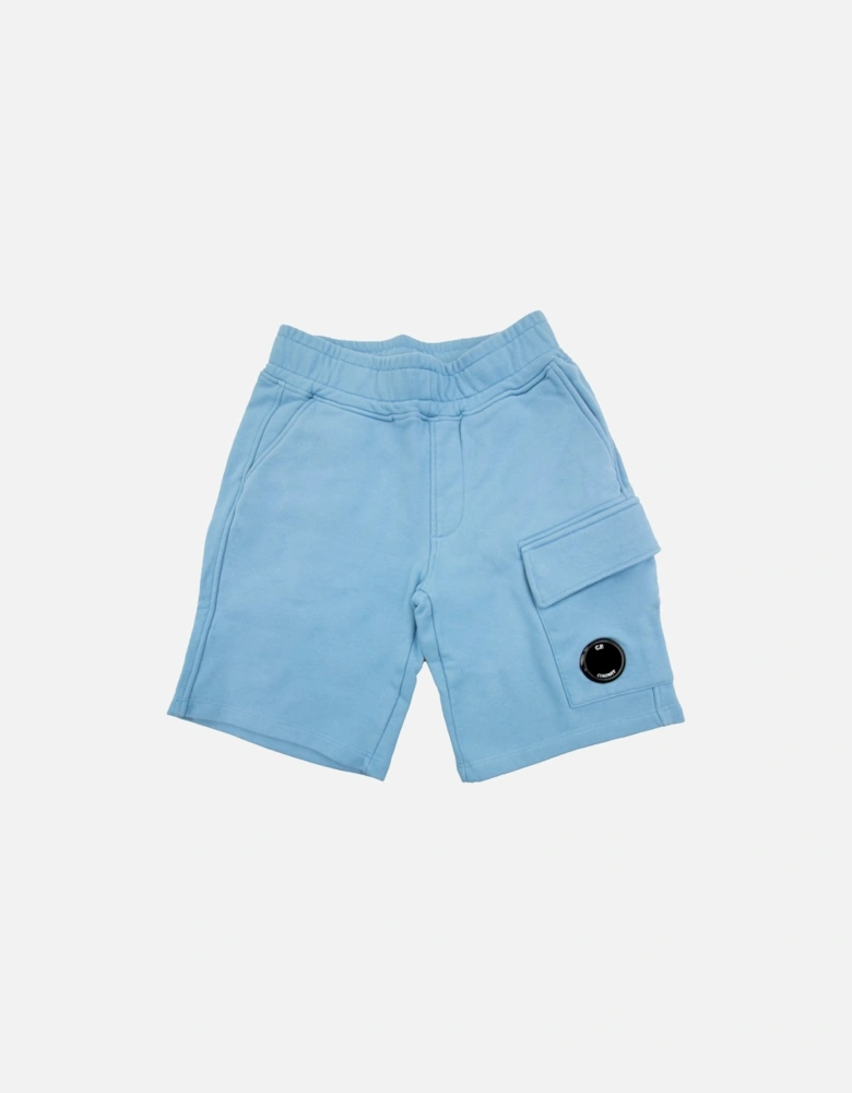 Undersixteen Grey Lens Logo Bermuda Shorts Niagara Blue 853