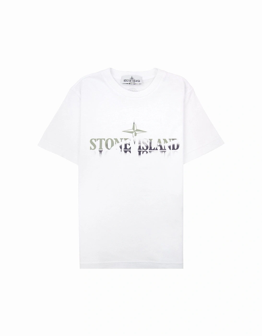 Junior 30/1 Camo Two Print Logo T Shirt White V0001, 5 of 4