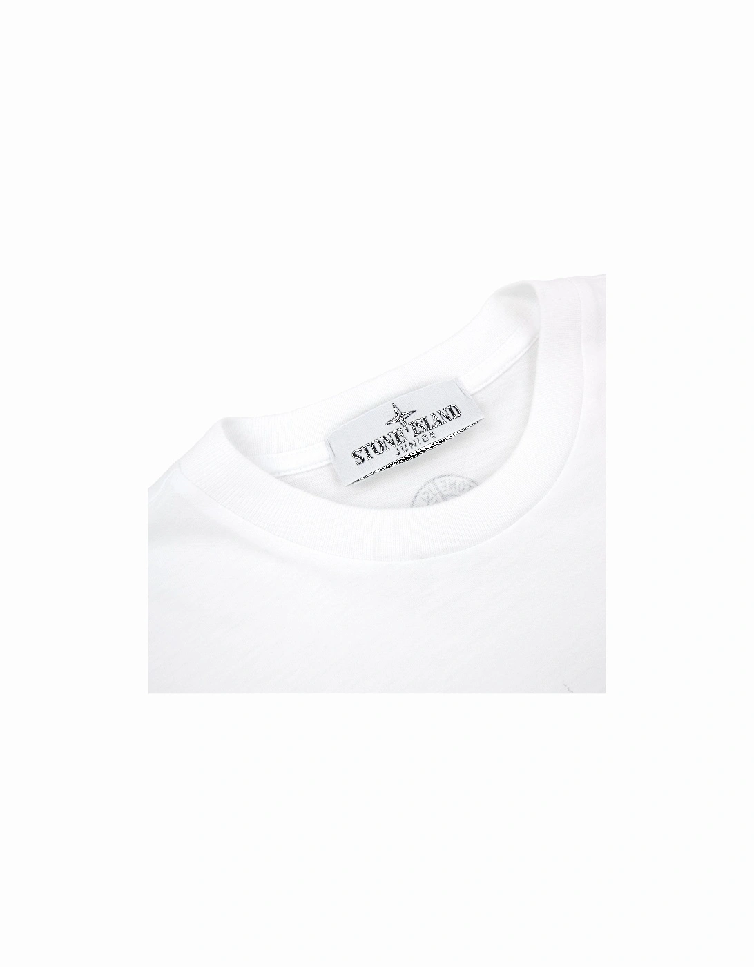 Junior 30/1 Camo Two Print Logo T Shirt White V0001