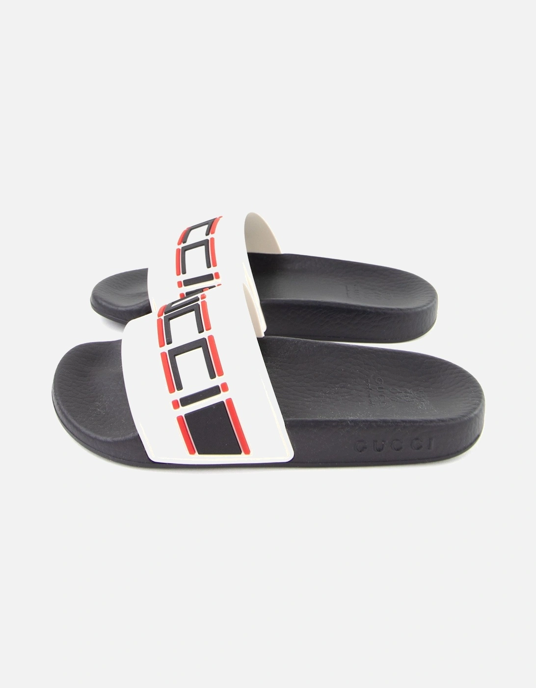 Junior Stripe Logo Rubber Slide Cream, 4 of 3