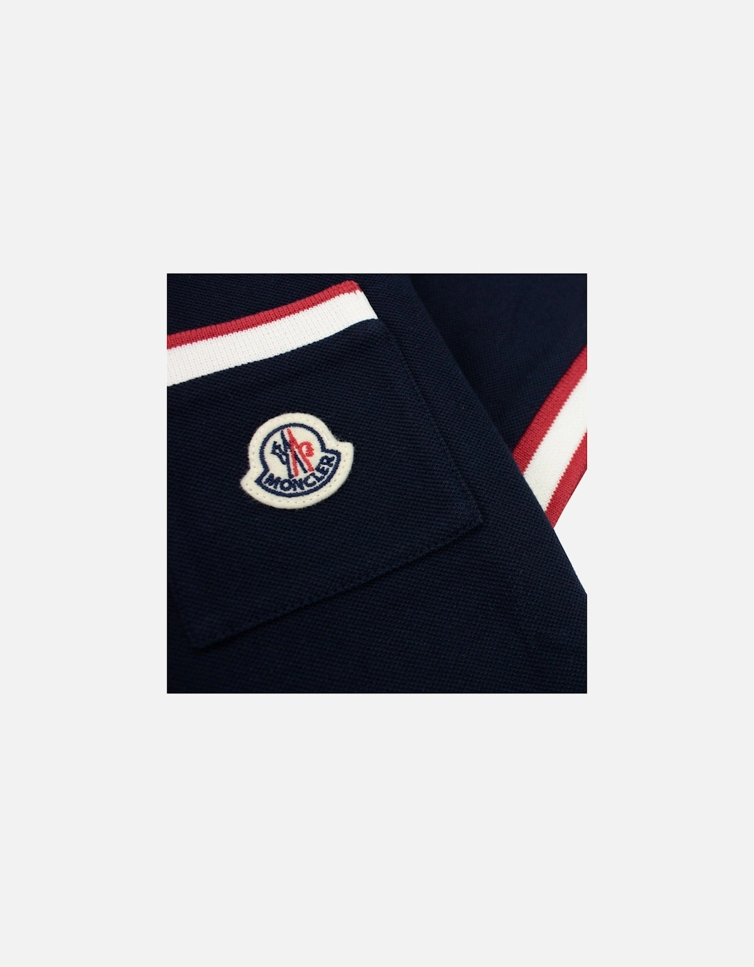 Junior Colour Block S/s Polo Navy 778