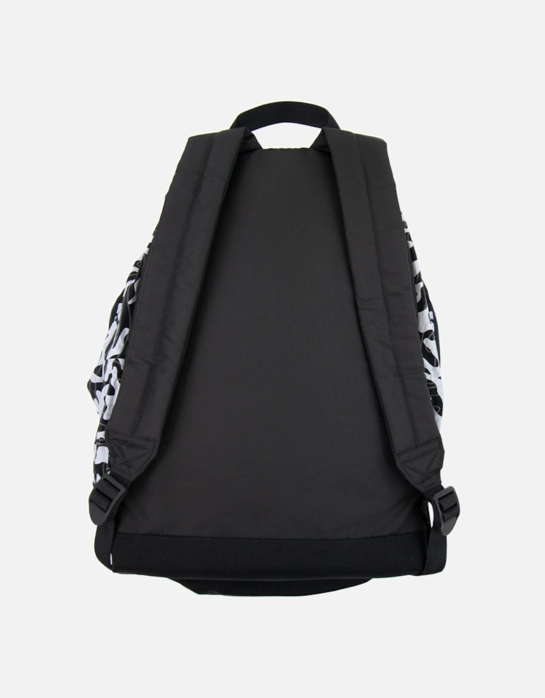 Junior 90765 Nylon Metal Camo Reflective Print Back Pack Black V0029