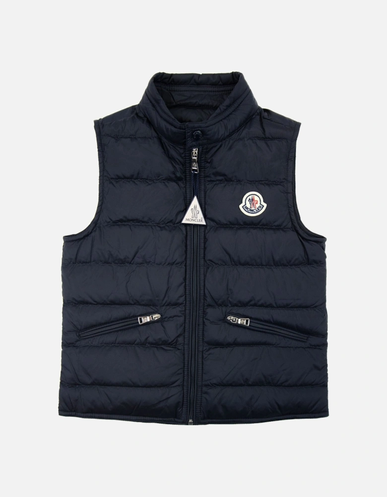 Junior Gui Down Gilet Navy 778