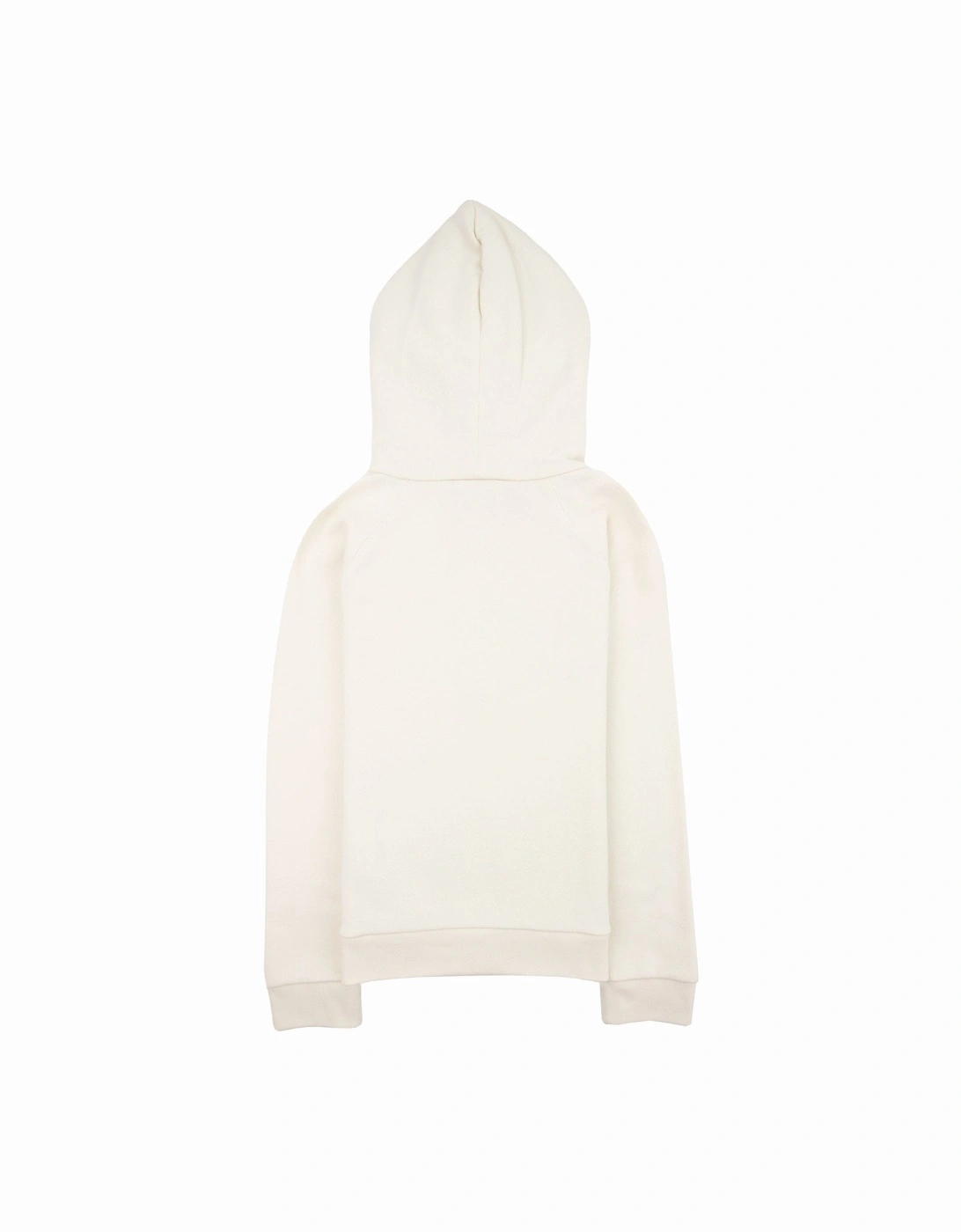 Junior Logo Print Hoodied Sweatshirt White 9112