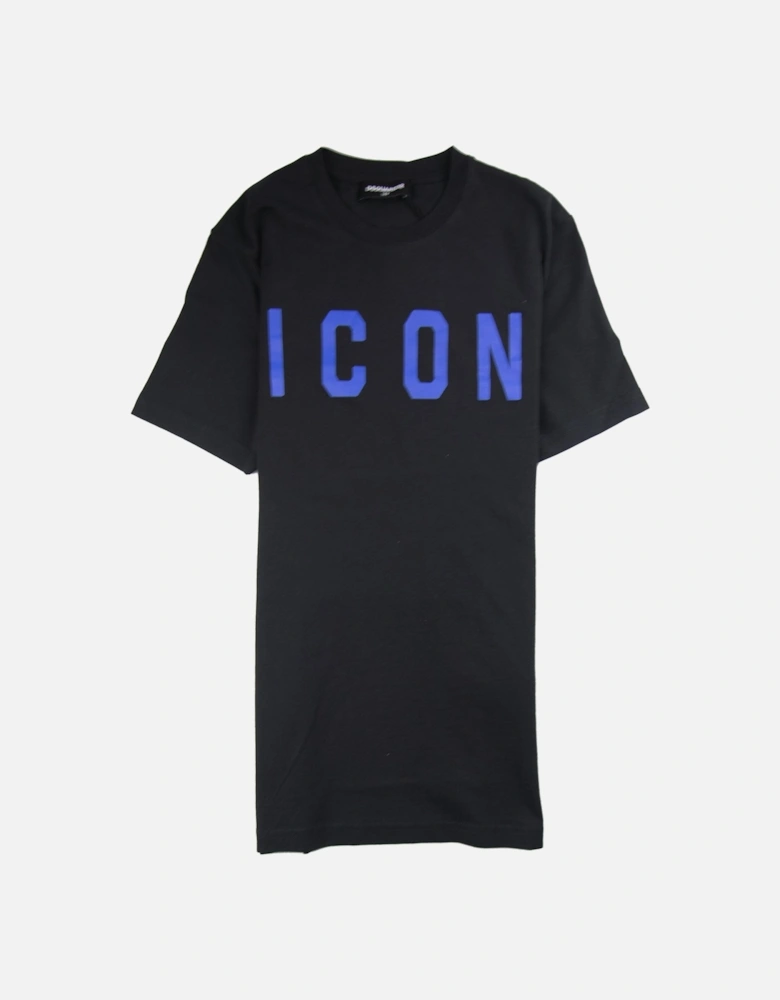 Kids Icon T-shirt Black/Blue