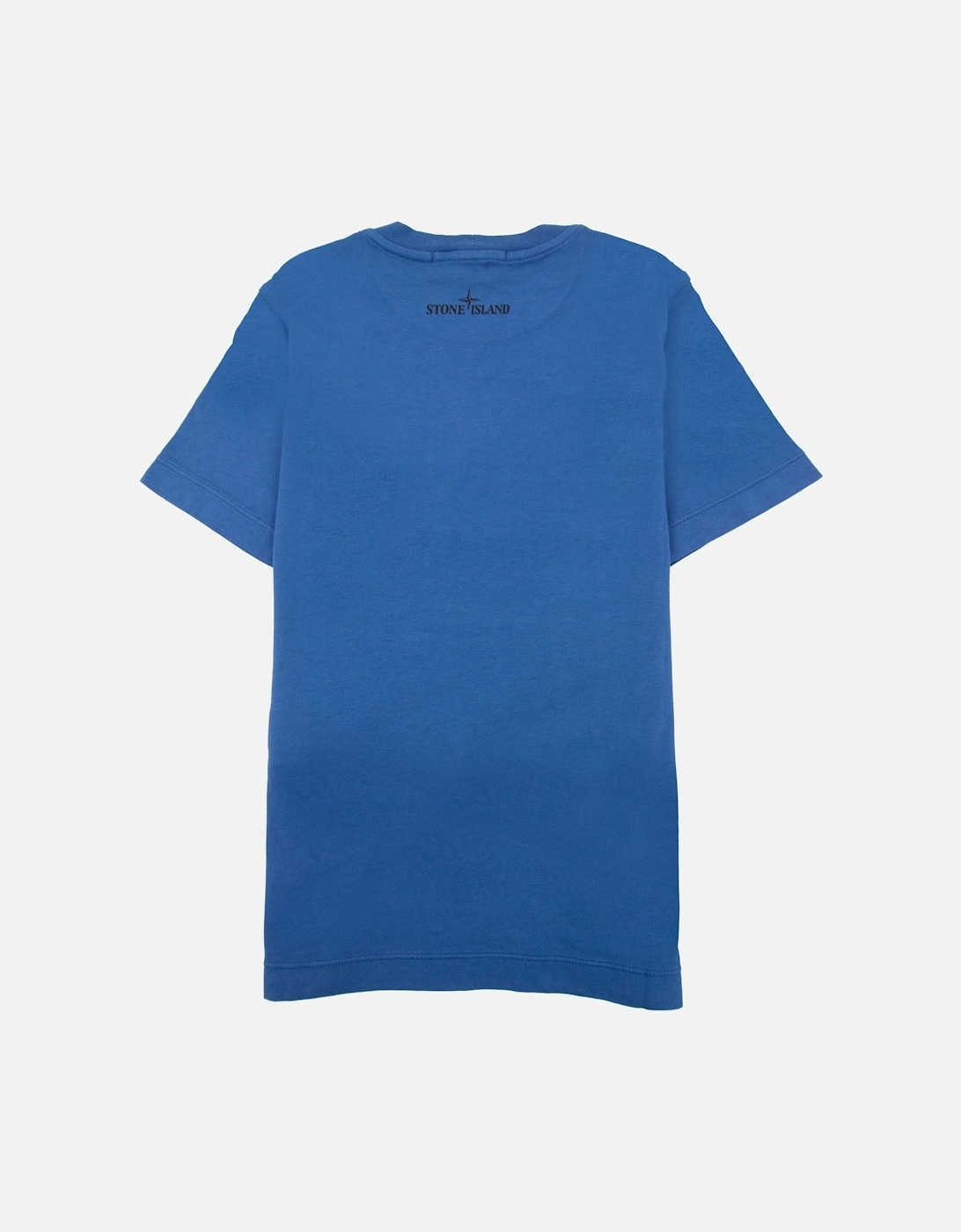 Graphic Print Logo T Shirt Blue V0022
