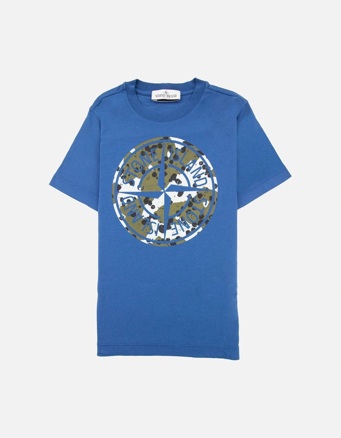 Graphic Print Logo T Shirt Blue V0022, 6 of 5