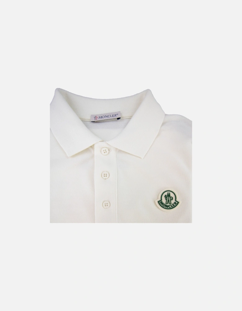 Junior Manica Maglia L/s Polo White 034