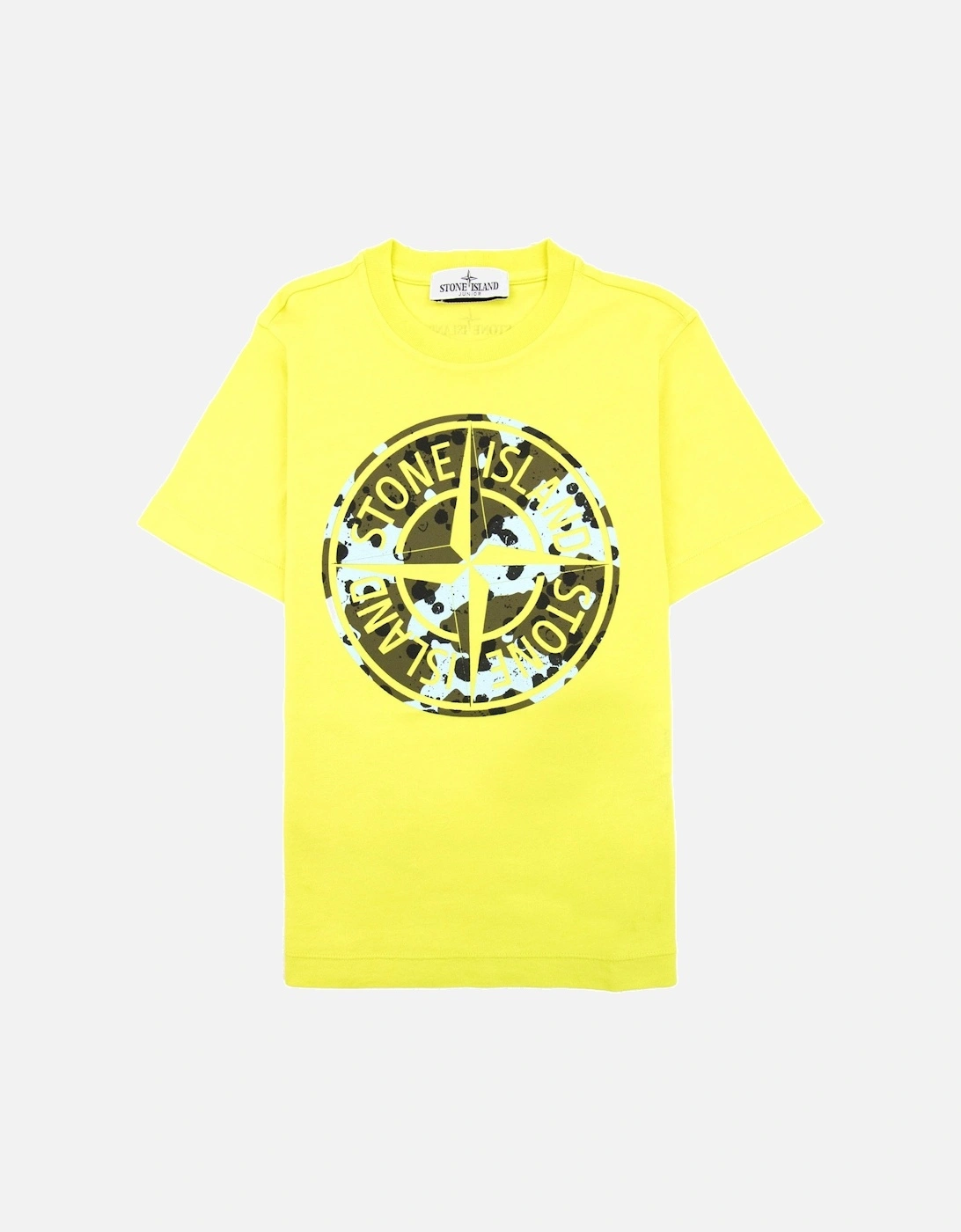 Junior Graphic Print Logo T Shirt Yellow V0031, 5 of 4