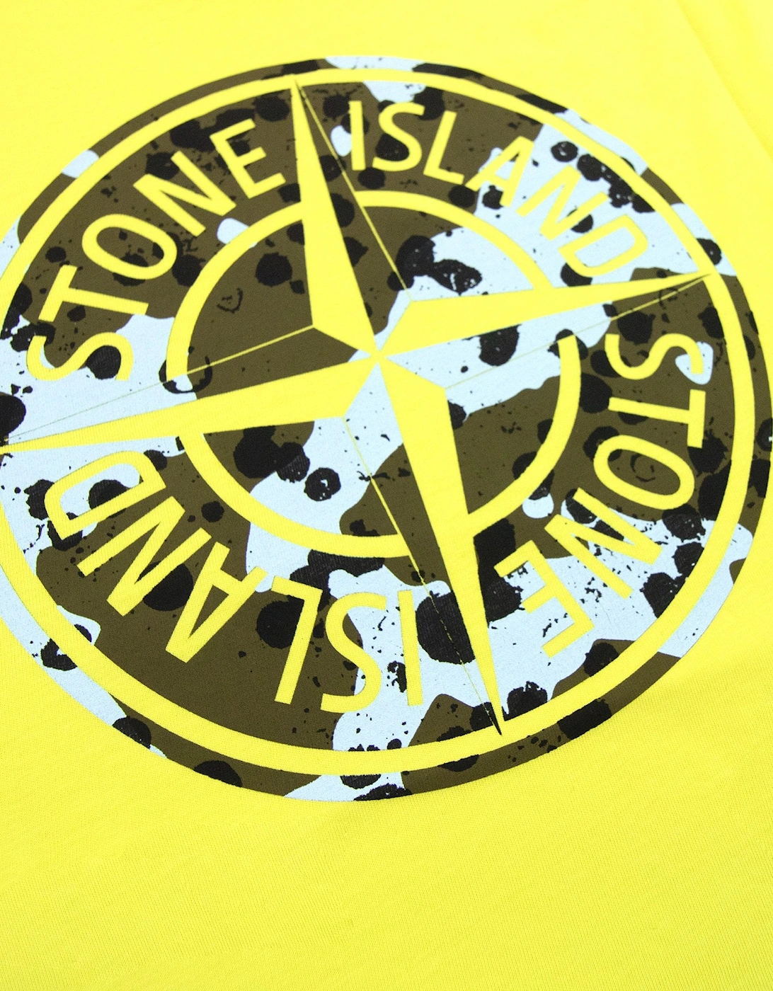Junior Graphic Print Logo T Shirt Yellow V0031