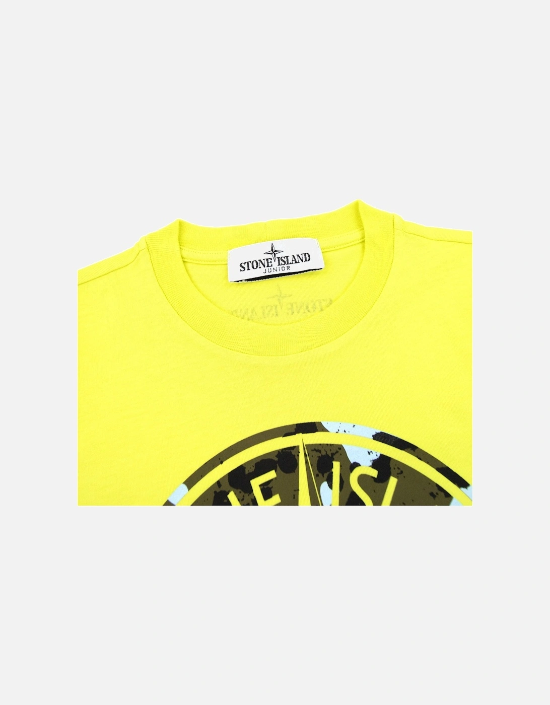 Junior Graphic Print Logo T Shirt Yellow V0031