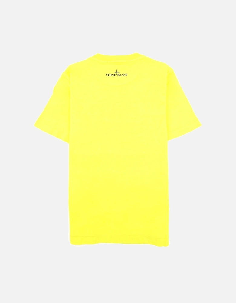 Junior Graphic Print Logo T Shirt Yellow V0031