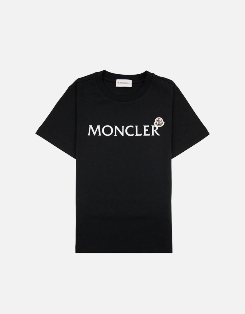 Junior Logo Cotton T-shirt Black 999