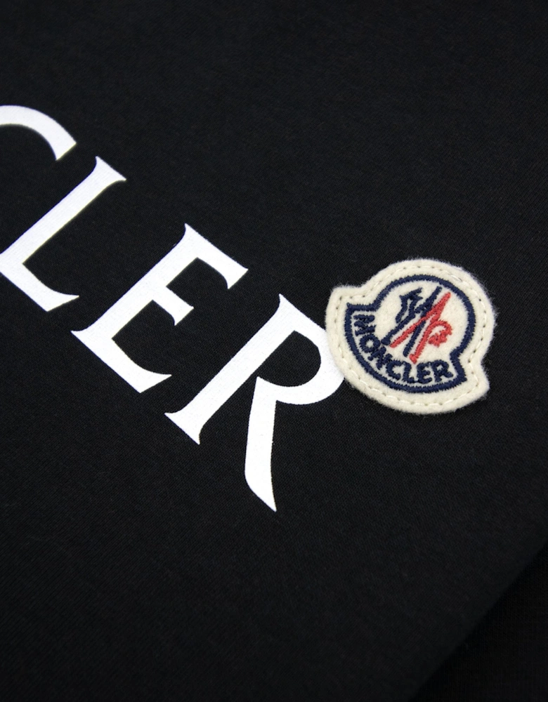 Junior Logo Cotton T-shirt Black 999