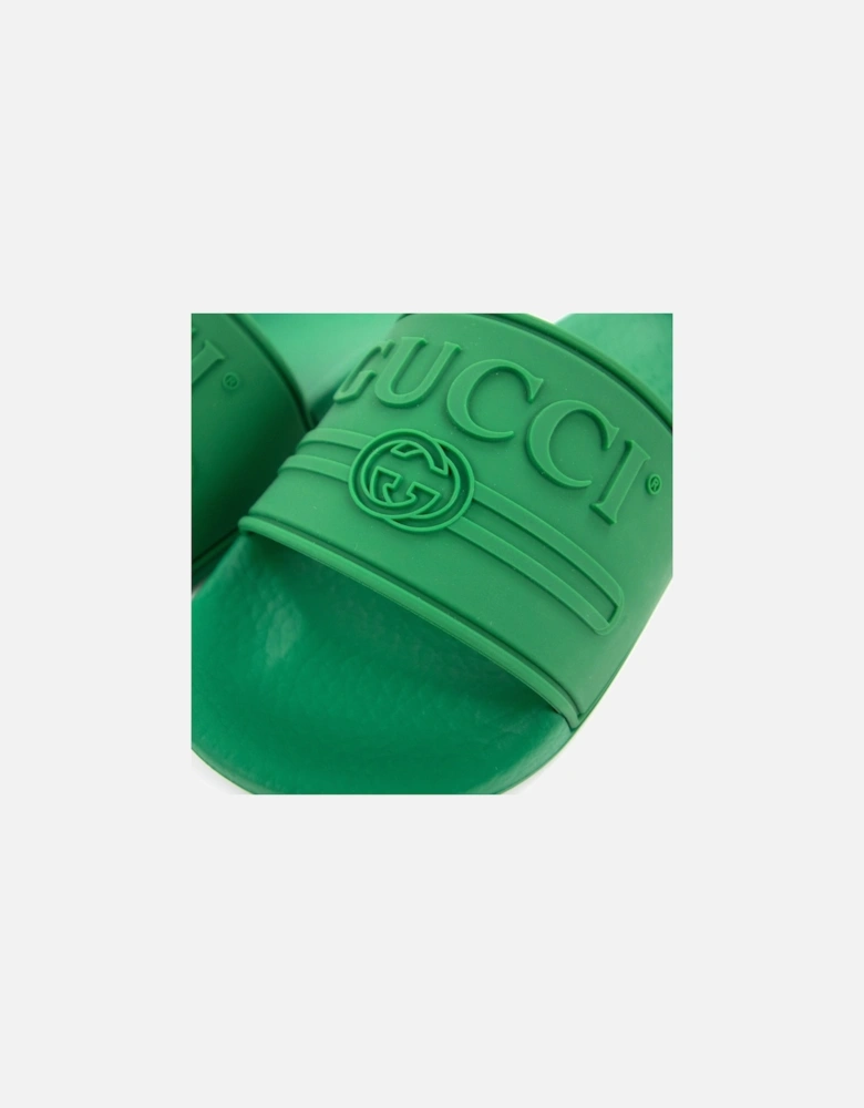 Logo Rubber Slider Green