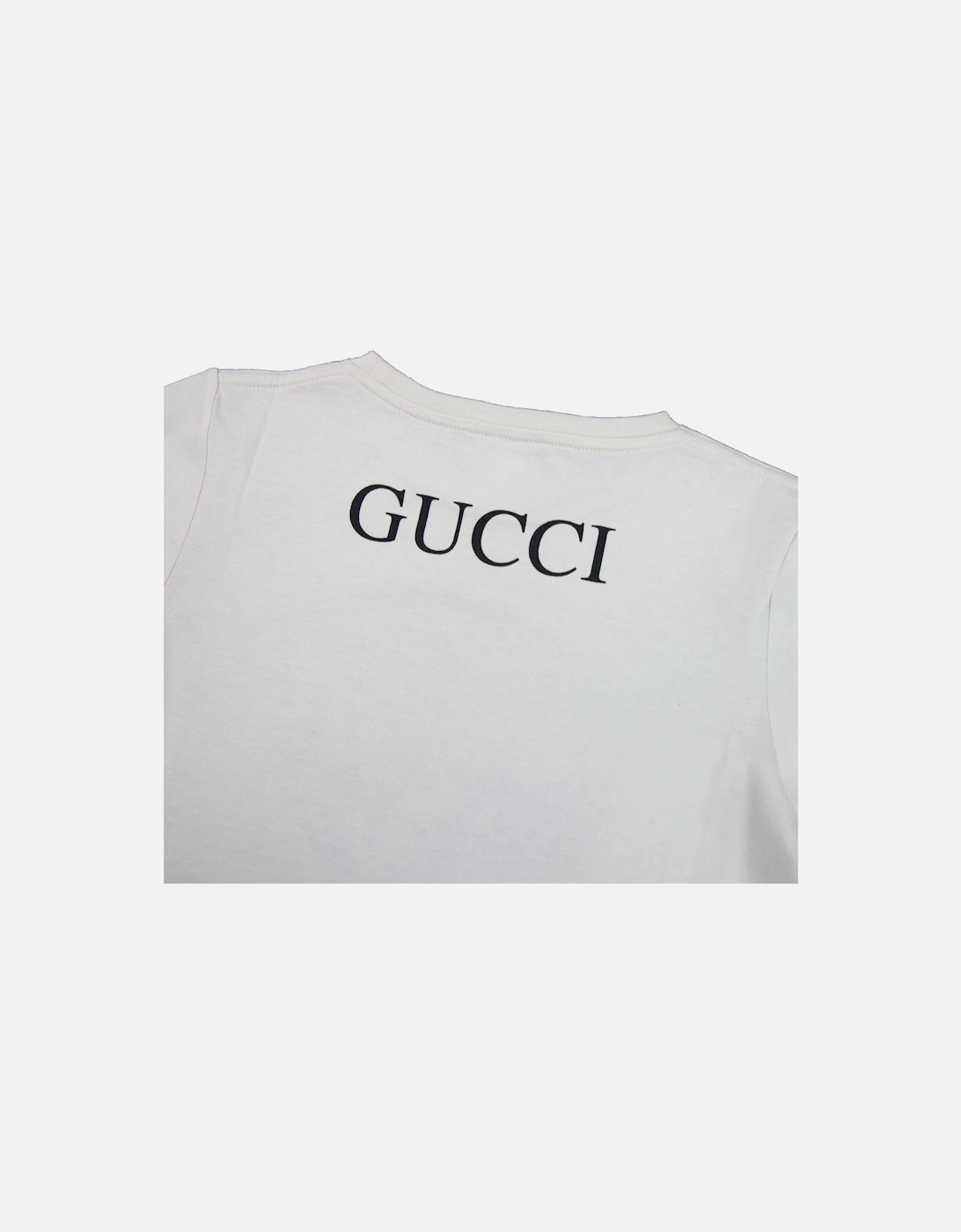 Junior Cheetah Logo Crew Neck T-shirt Cream 9247