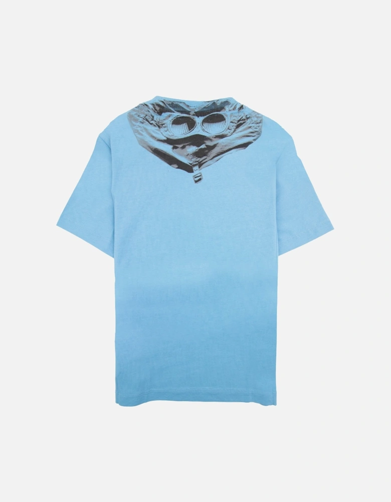 Undersixteen Chest Logo Back Goggle T-shirt Niagara Blue 853