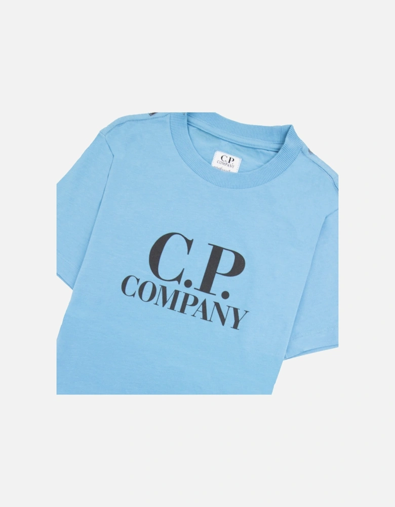 Undersixteen Chest Logo Back Goggle T-shirt Niagara Blue 853