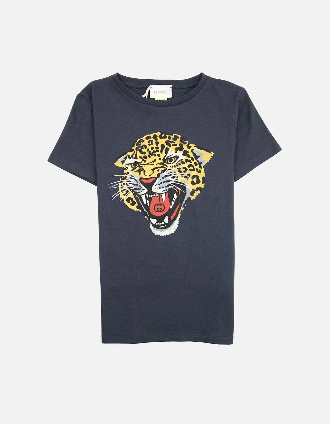 Junior Cheetah Logo Crew Neck T-shirt Black 1150, 3 of 2