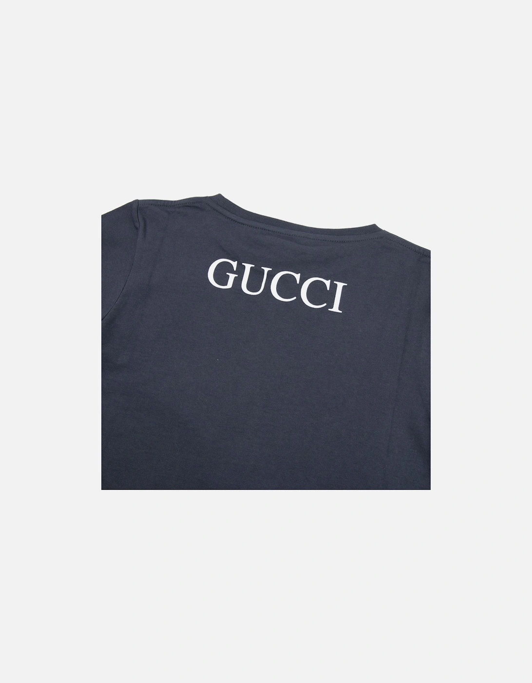 Junior Cheetah Logo Crew Neck T-shirt Black 1150