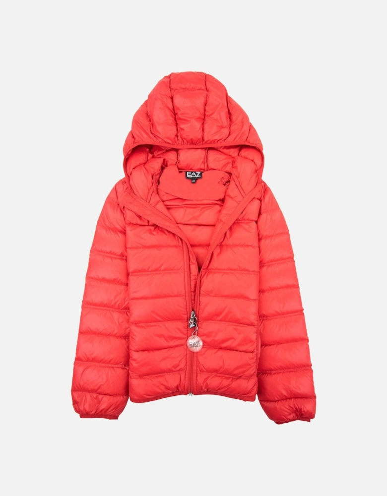 Junior Puffa Jacket Red/black