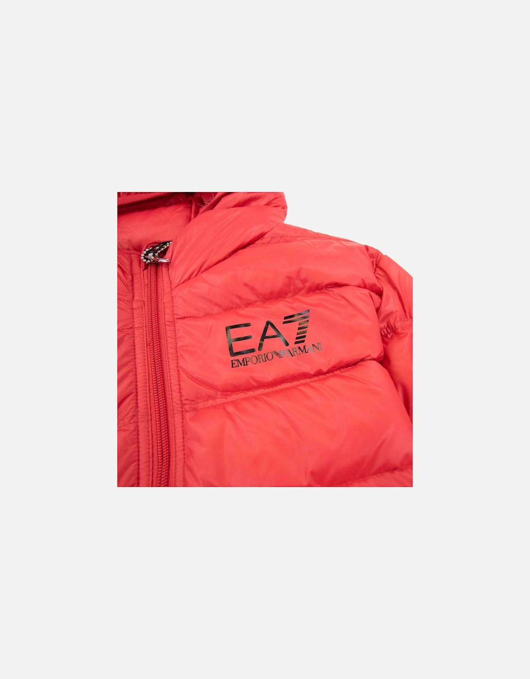 Junior Puffa Jacket Red/black