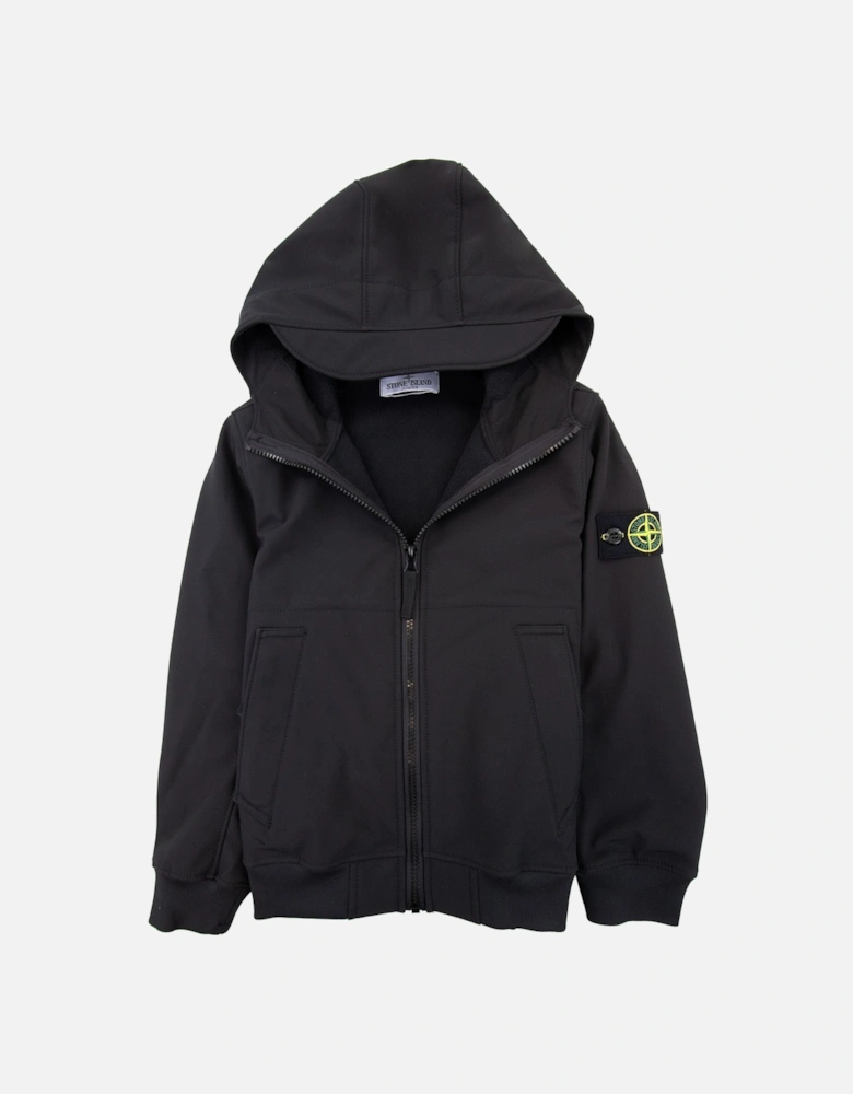 Junior Q0122 R_e.dye  Technology Soft Shell Jacket Black V0029