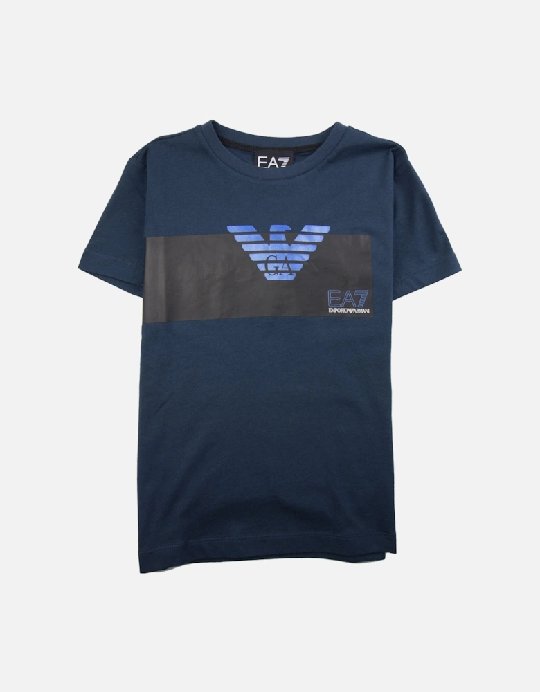 Emporio Armani Junior Eagle Tee Blue