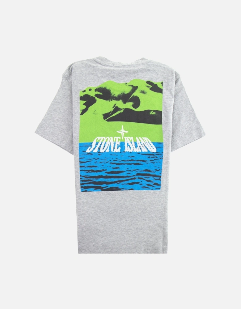 Junior 21054 Digital Landscape T-shirt Grey V0M64
