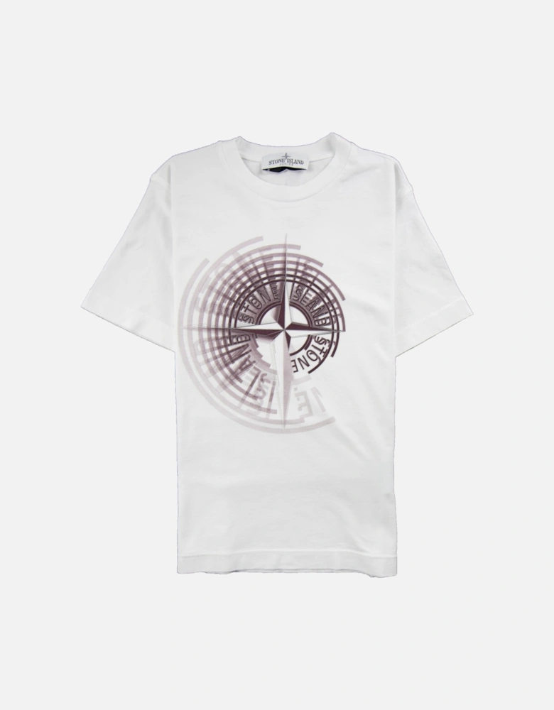 Junior Spiral Compass T-Shirt White