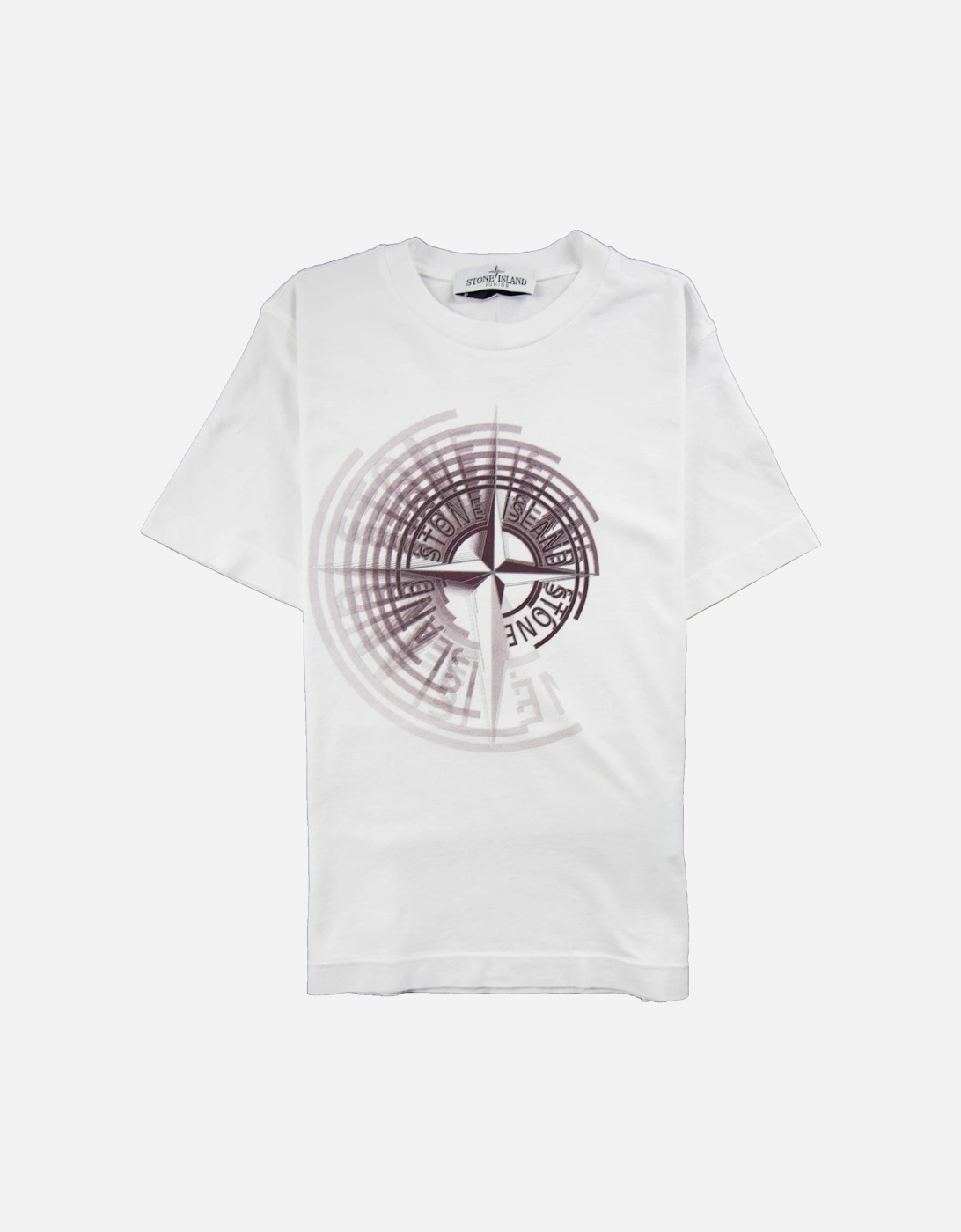 Junior Spiral Compass T-Shirt White, 3 of 2
