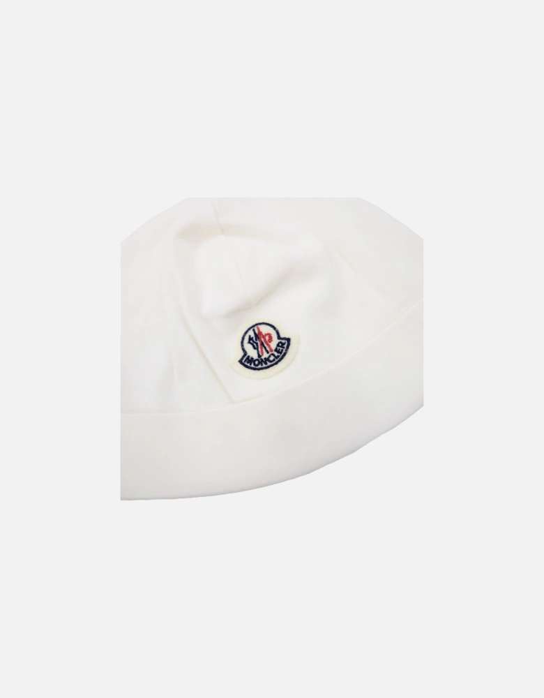 Junior Teddy Bear Logo Cotton Set White F02