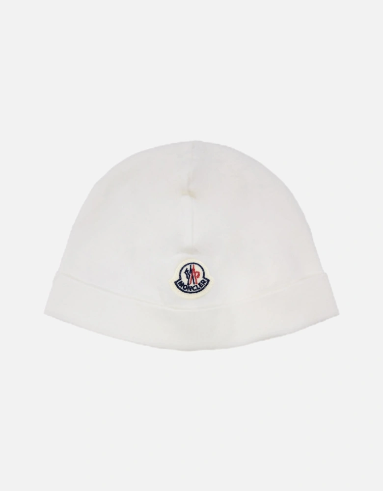 Junior Teddy Bear Logo Cotton Set White F02