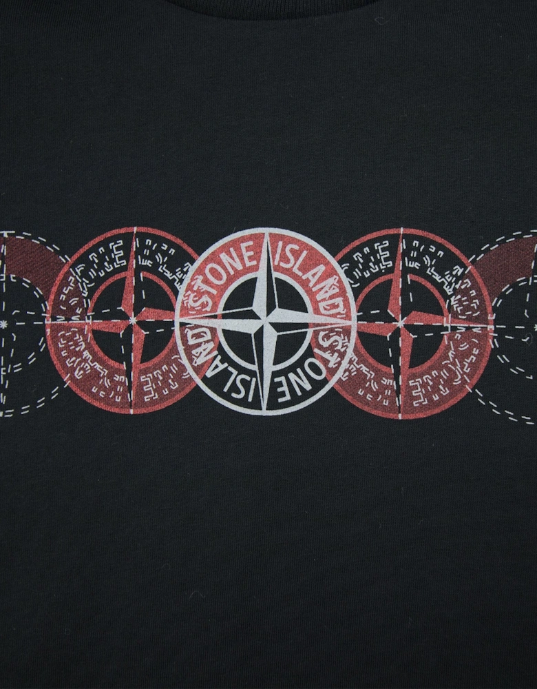 Junior 5 Compass T-Shirt Black
