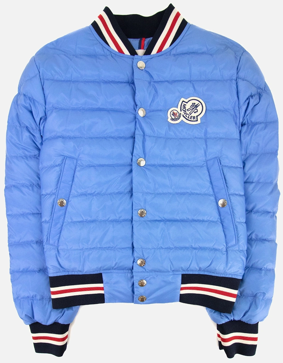 Junior Corbiac Embossed Logo Bomber Jacket Light Blue, 6 of 5