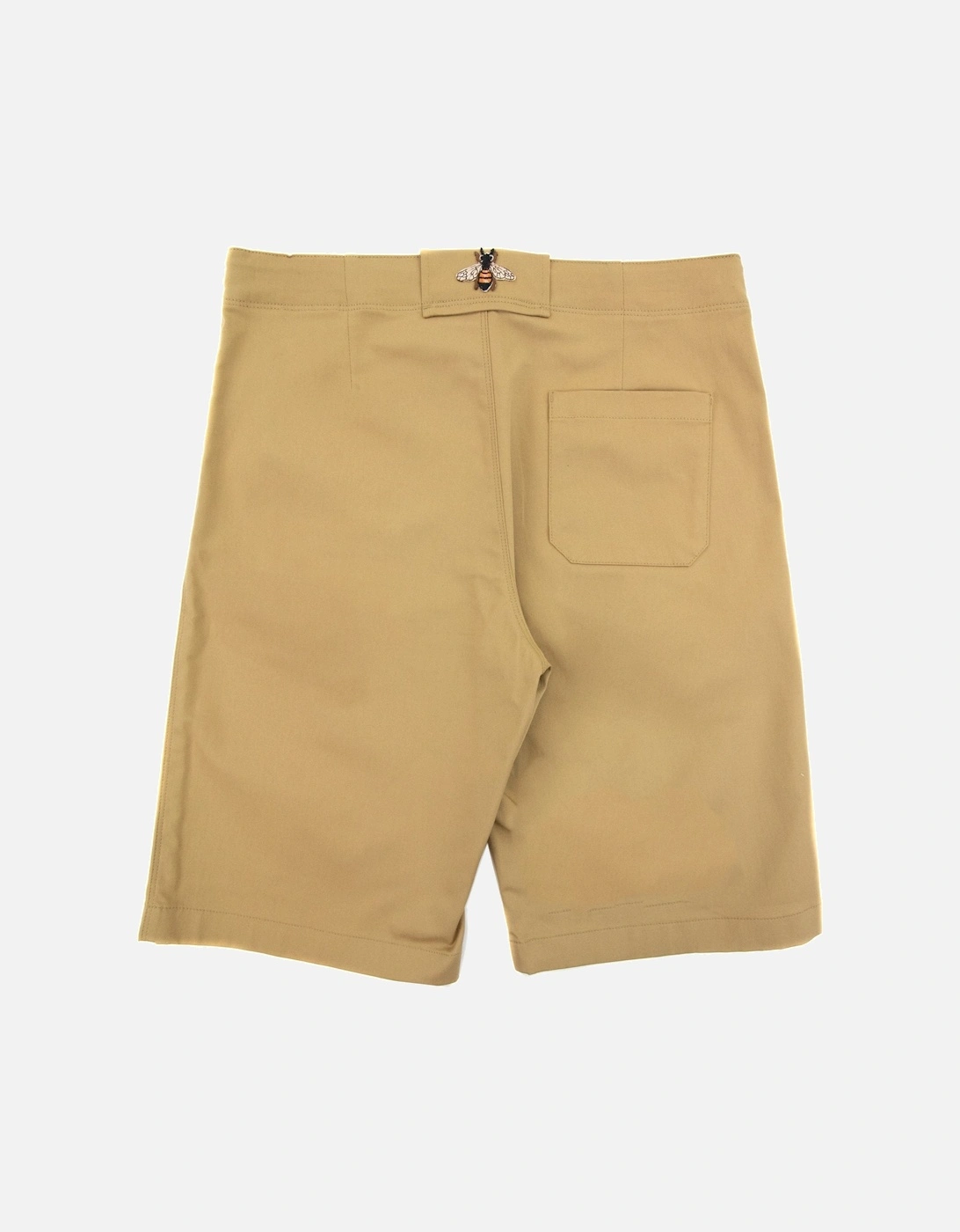 Junior Embroidered Logo Chino Shorts Beige