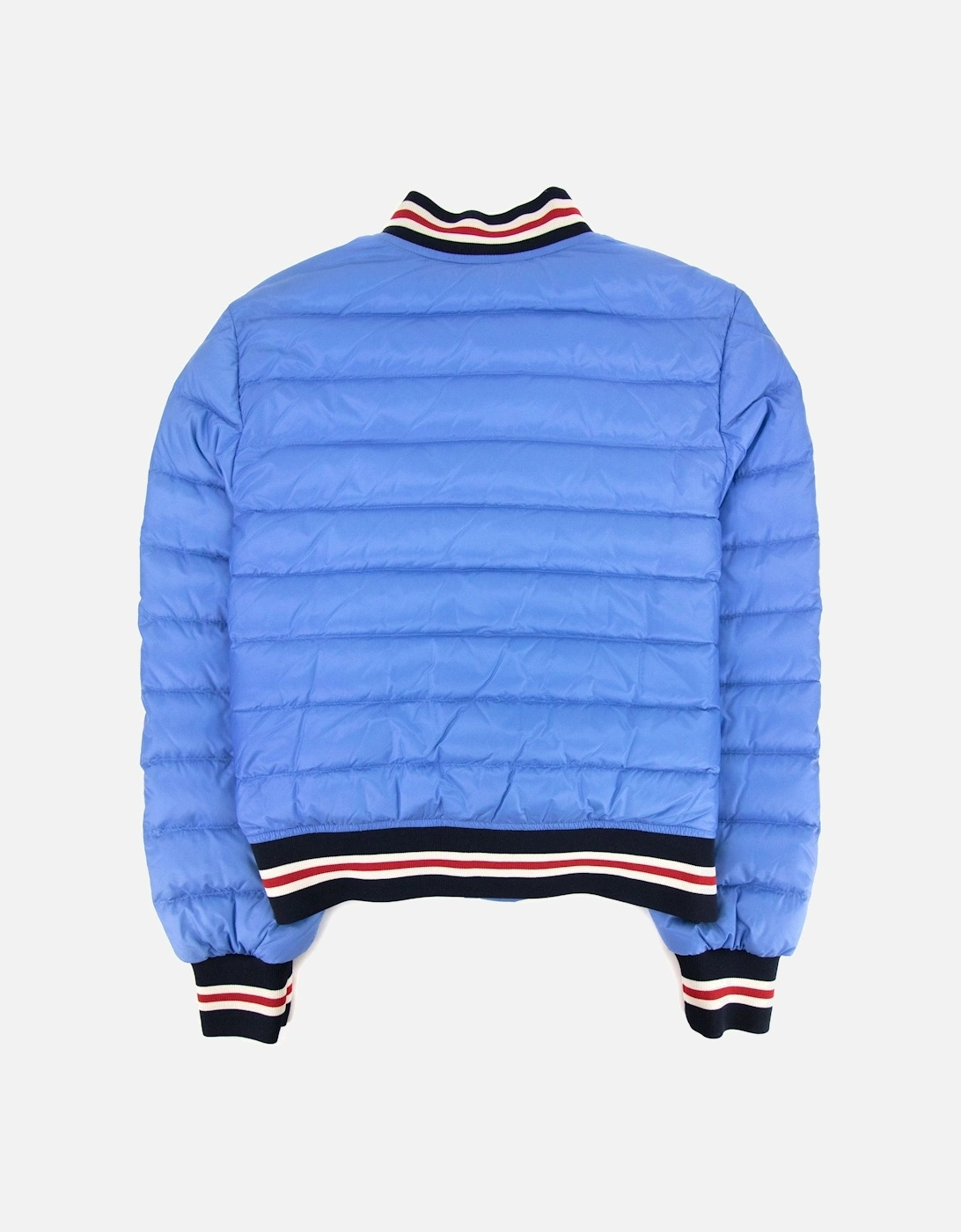 Junior Corbiac Embossed Logo Bomber Jacket Light Blue