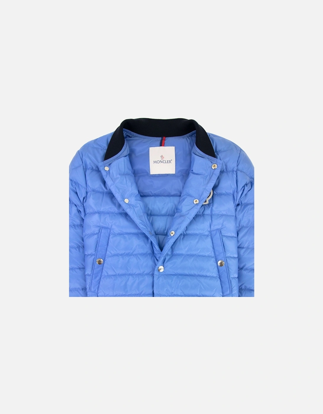 Junior Corbiac Embossed Logo Bomber Jacket Light Blue