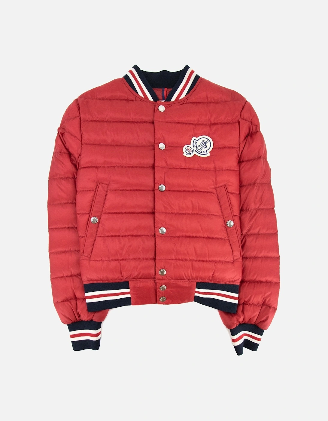 Junior Corbiac Embossed Logo Bomber Jacket Red, 6 of 5