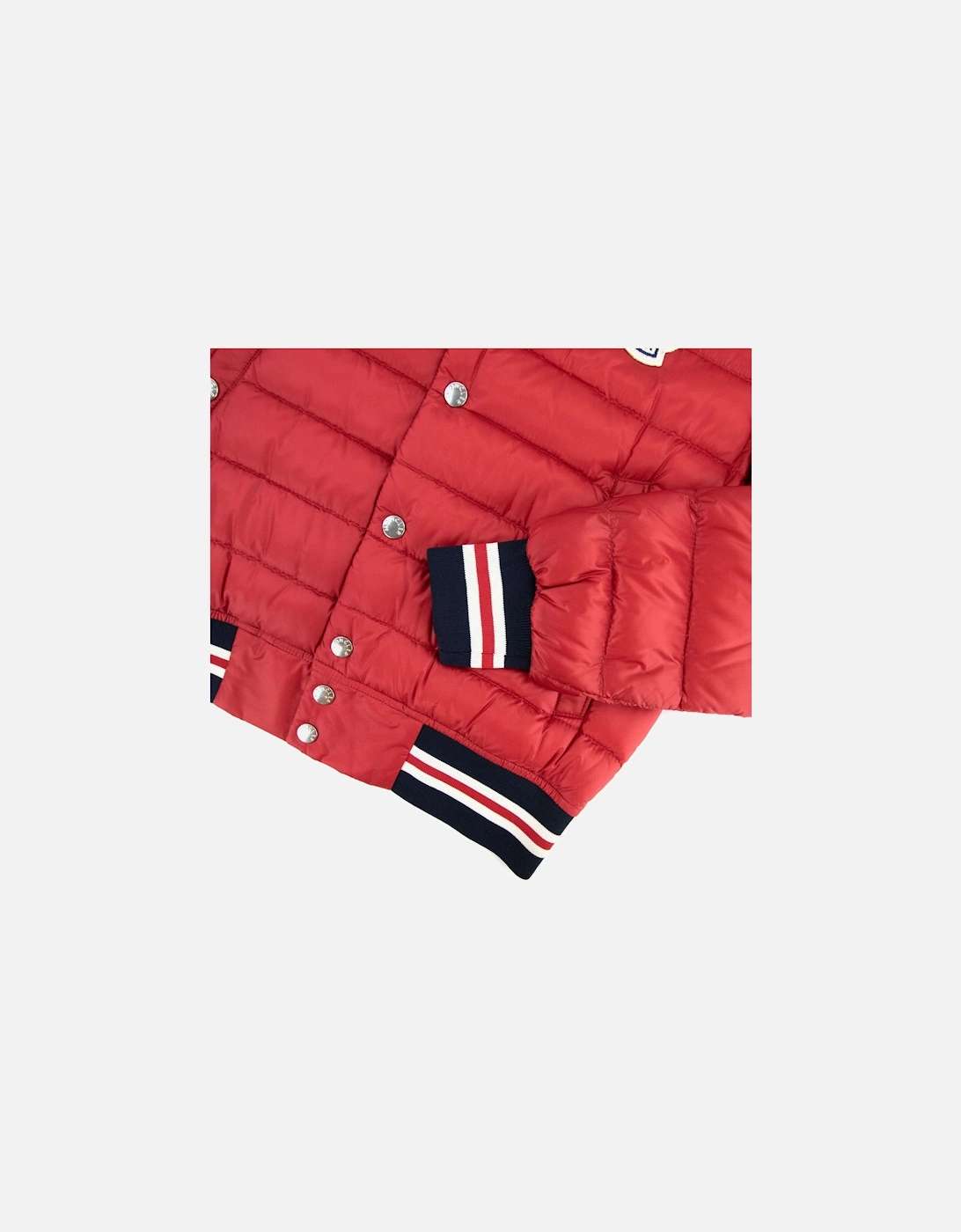 Junior Corbiac Embossed Logo Bomber Jacket Red