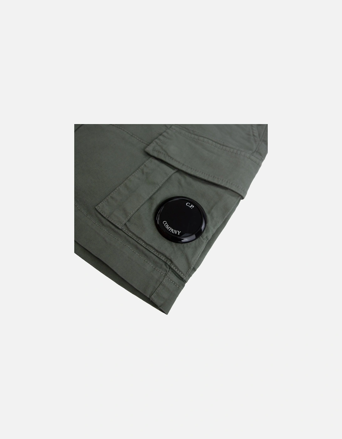 Undersixteen U16 Stretch Sateen Lens Cargo Shorts Green 669