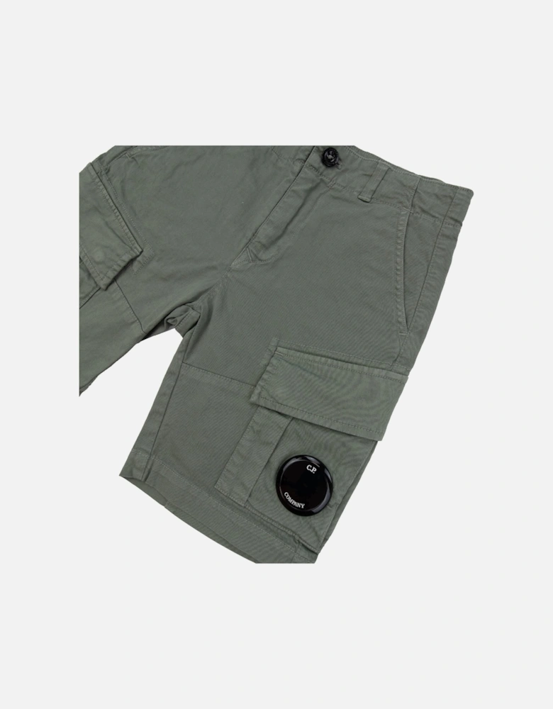 Undersixteen U16 Stretch Sateen Lens Cargo Shorts Green 669