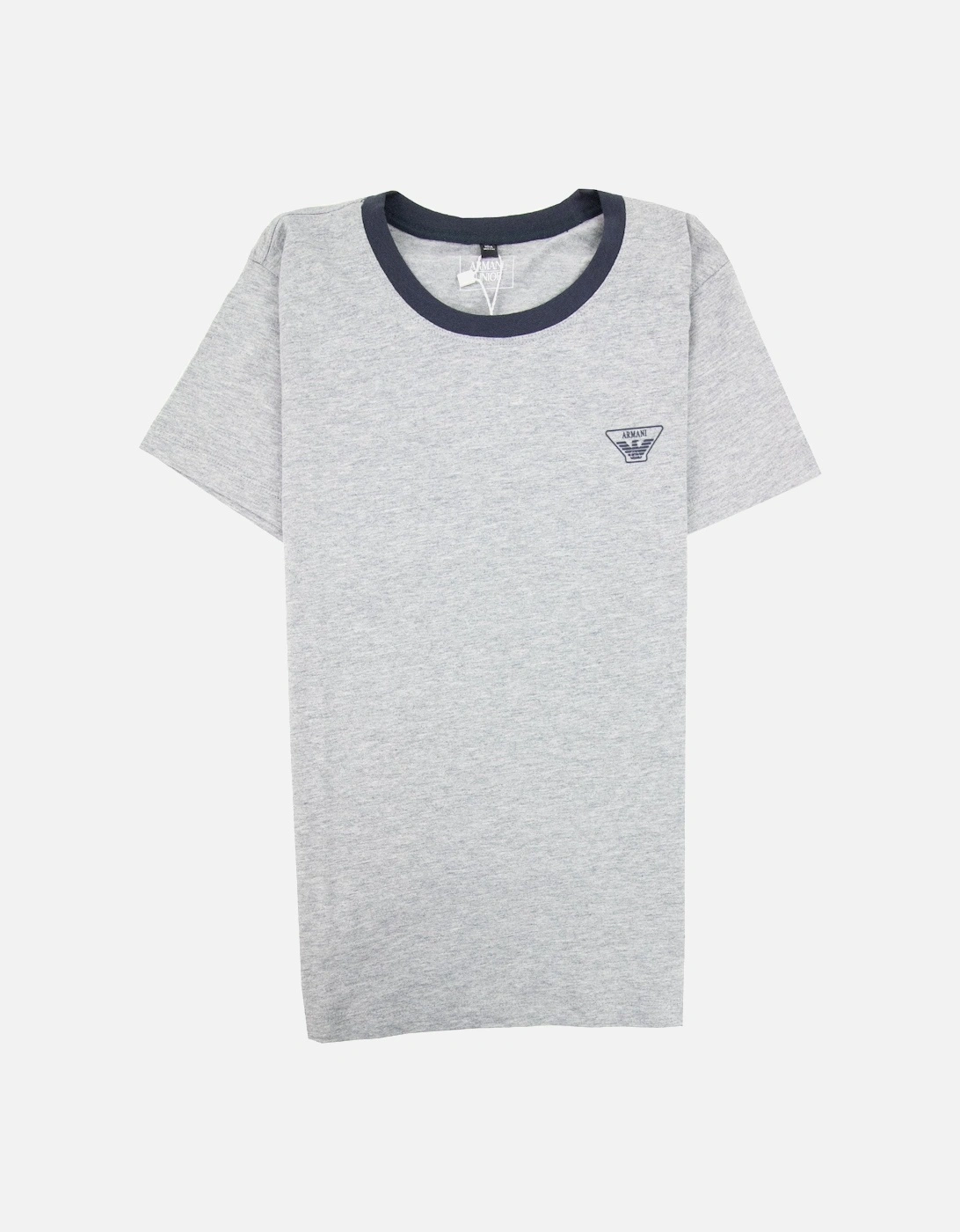 Junior Rubber Logo S/s Crew T Shirt Melange Grigio, 3 of 2